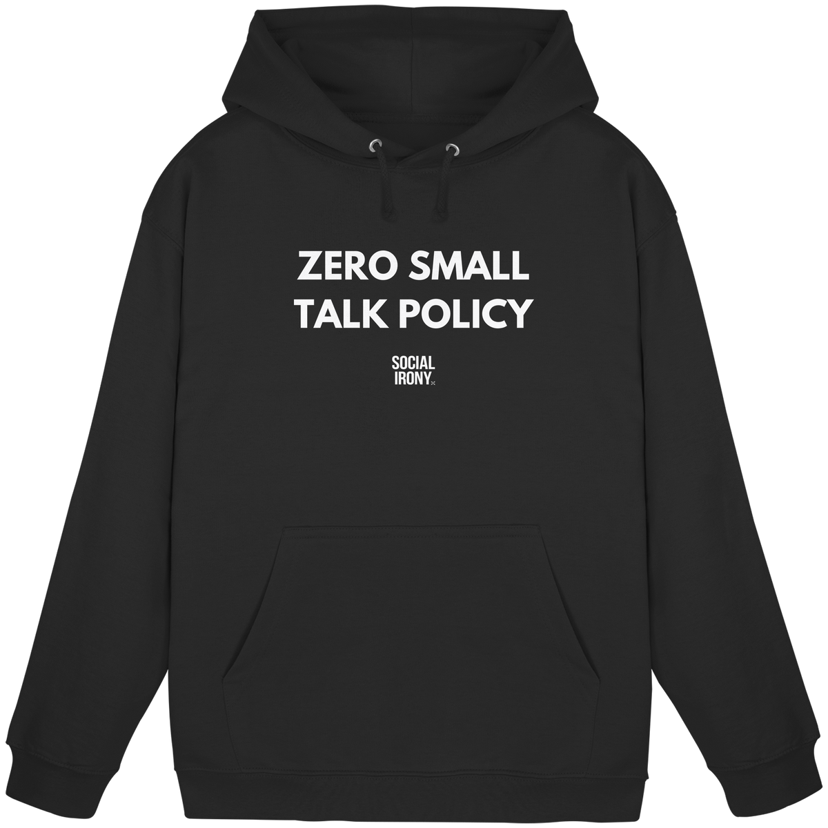 RICHTLINIE: KEIN SMALLTALK – Basic Unisex-Kapuzenpullover