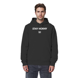 STAY HORNY - Sudadera básica orgánica
