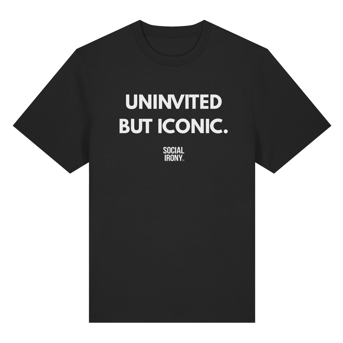 NO INVITADO. PERO ICÓNICO. - Camiseta orgánica de gramaje alto