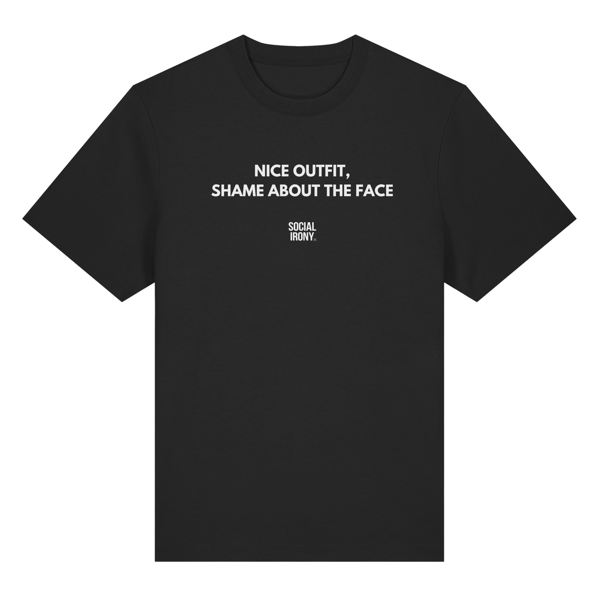 NICE OUTFIT SHAME ABOUT THE FACE - Organic Heavy T-Shirt