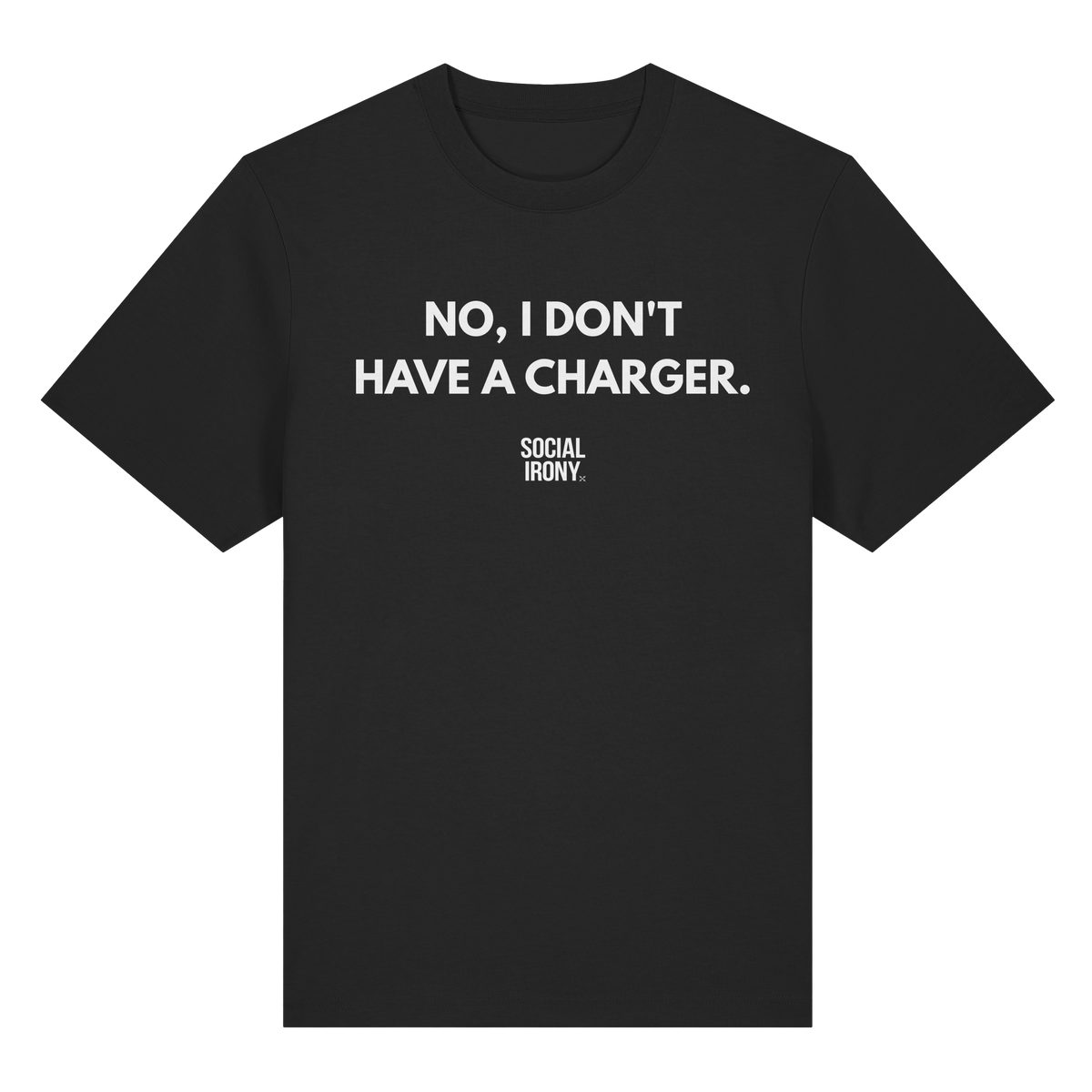 NEIN, ICH HABE KEIN LADEKABEL. - Organisches Heavy-T-Shirt