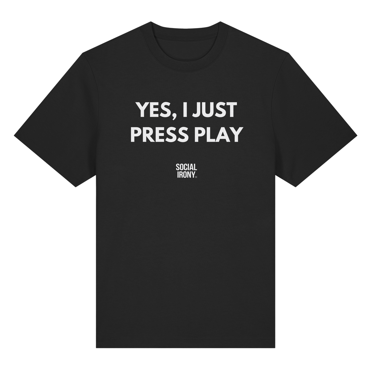 JA, ICH DRÜCKE EINFACH AUF PLAY - Bio-Heavy-T-Shirt