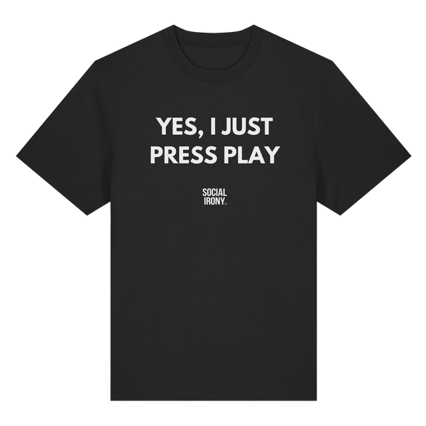 JA, ICH DRÜCKE EINFACH AUF PLAY - Bio-Heavy-T-Shirt