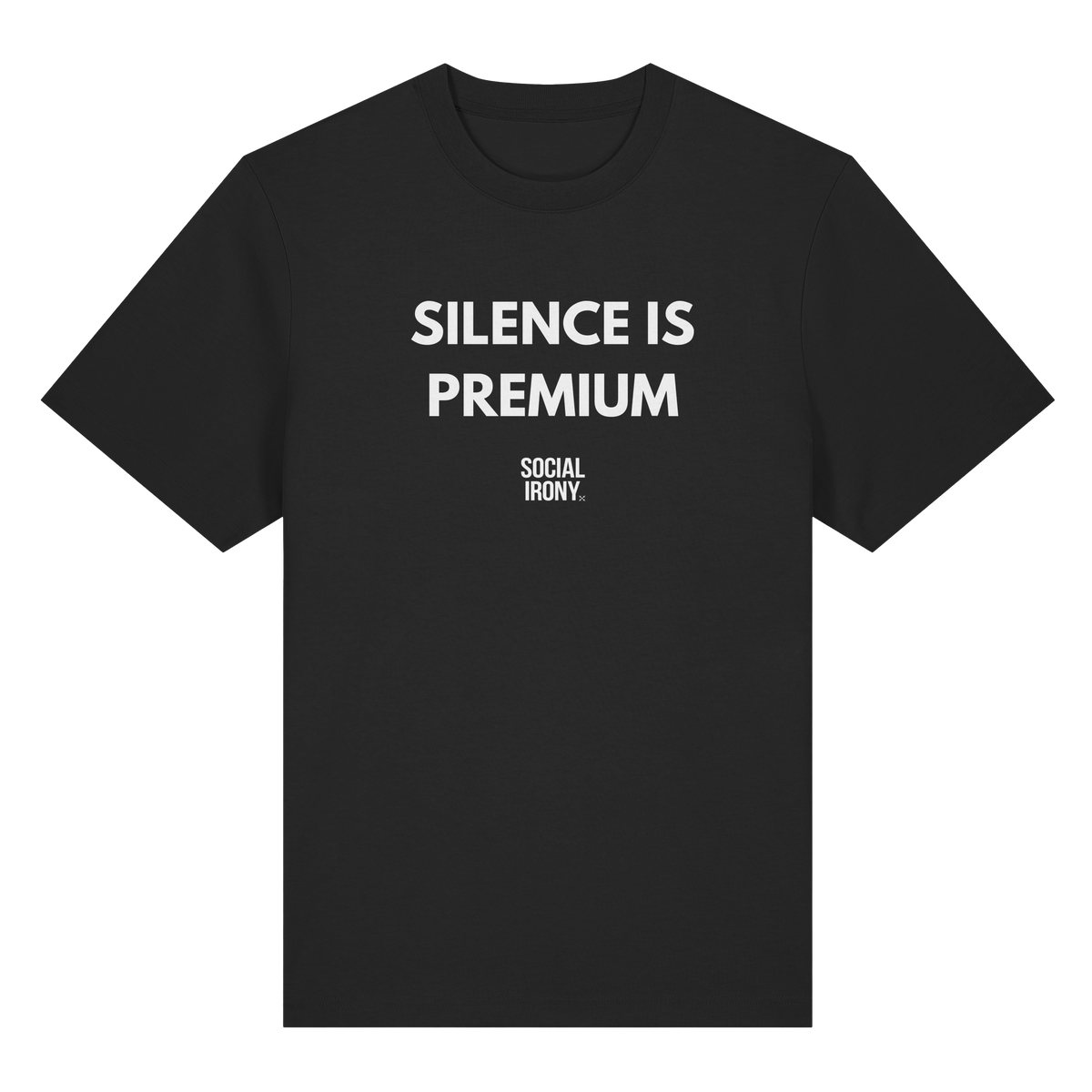 SILENCE IS PREMIUM - Organic Heavy T-Shirt